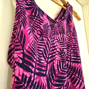 Dolfin Aquashape Swimsuit Womens 42 | 16 One-piece Pink Botanical Swimming Swim